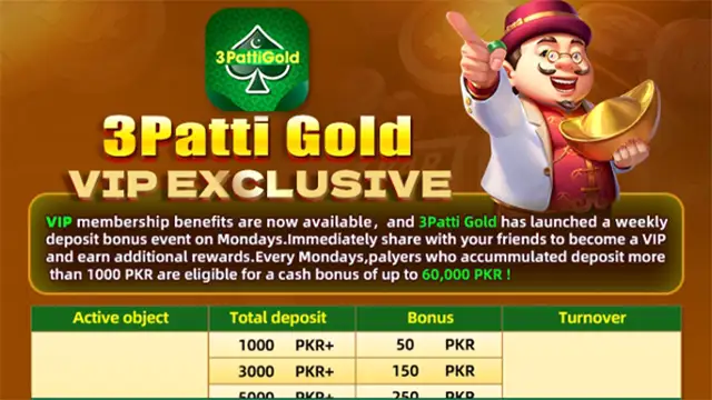 VIP Exclusive overview and perks in 3 Patti Gold